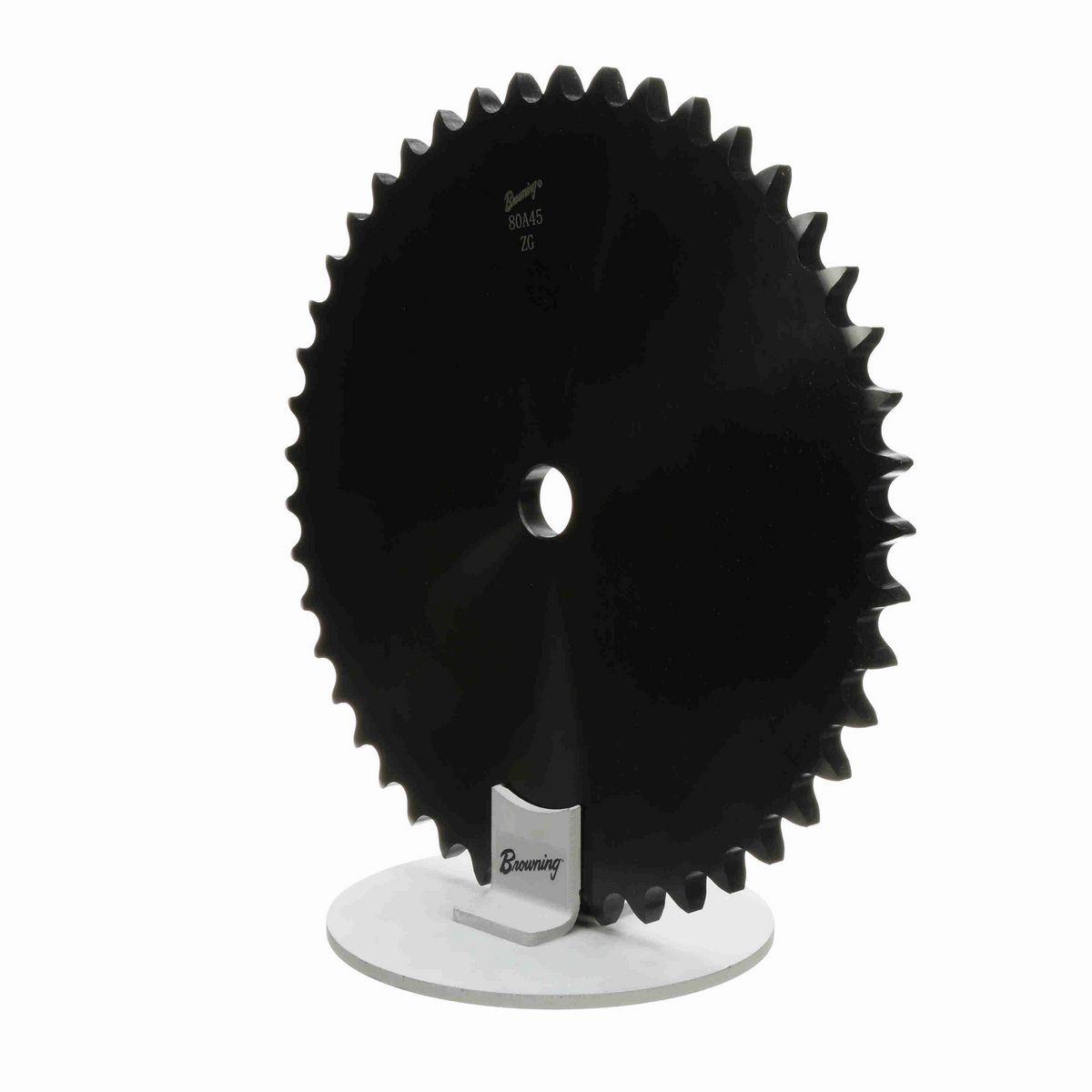 Browning Steel Minimum Plain Bore Roller Chain Sprocket - 80A45