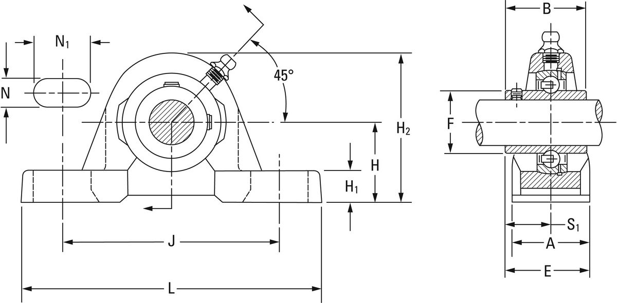 Подшипник Timken YAS 35 SGT