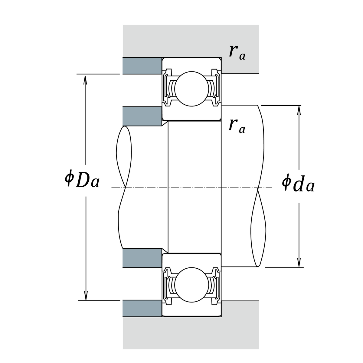Однорядный радиальный шарикоподшипник NSK 60/22NRC5, со стопорным кольцом