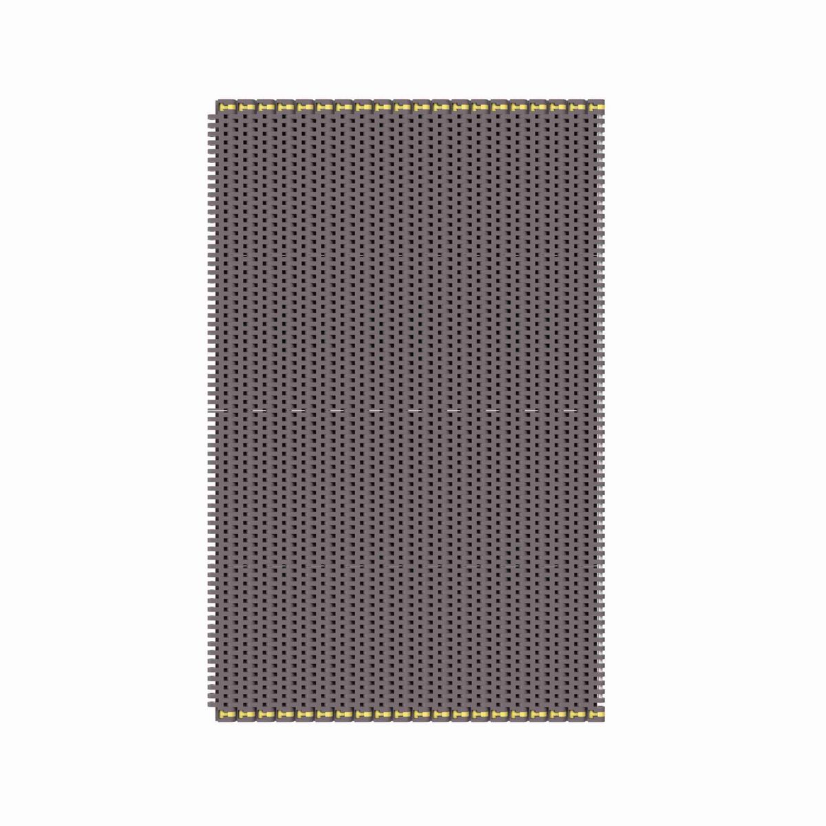 8505 Straight Running Solid Top, Material: Brown High Performance, Width: 132in, Pitch: 0.75in - 10469450