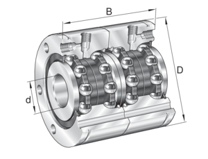 Упорно-радиальный шарикоподшипник INA ZKLF40100-2RS-2AP-XL (ZKLF 40100.2RS 2AP, ZKLF40100-2RS-2AP)