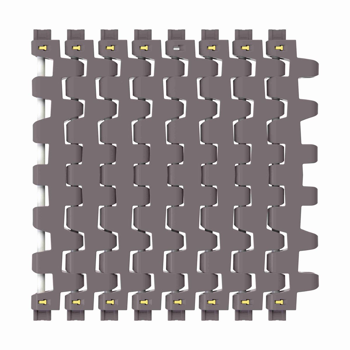 7966ST Side-flexing Flush Grid, Material: Brown High Performance, Width: 12in, Pitch: 1.5in - 10324718