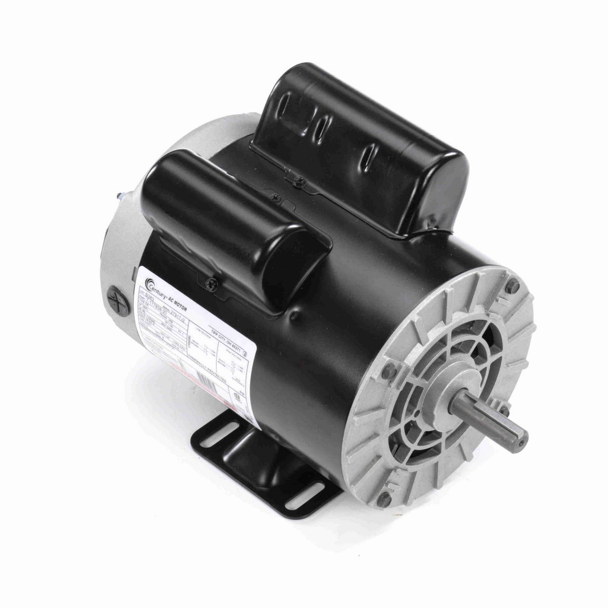 Air Compressor Motor, 3SPL HP, 1 Ph, 60 Hz, 115/230 V, 3600 RPM, U56None Frame, DP - B383