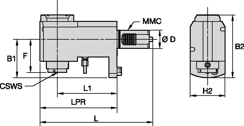 Mazak - Driven Tool Radial - KM - MMC 017 Kennametal Driven Tool Radial - KM - TACU017KM40DR60908157, TACU017KM40DR60908158 [6391712]