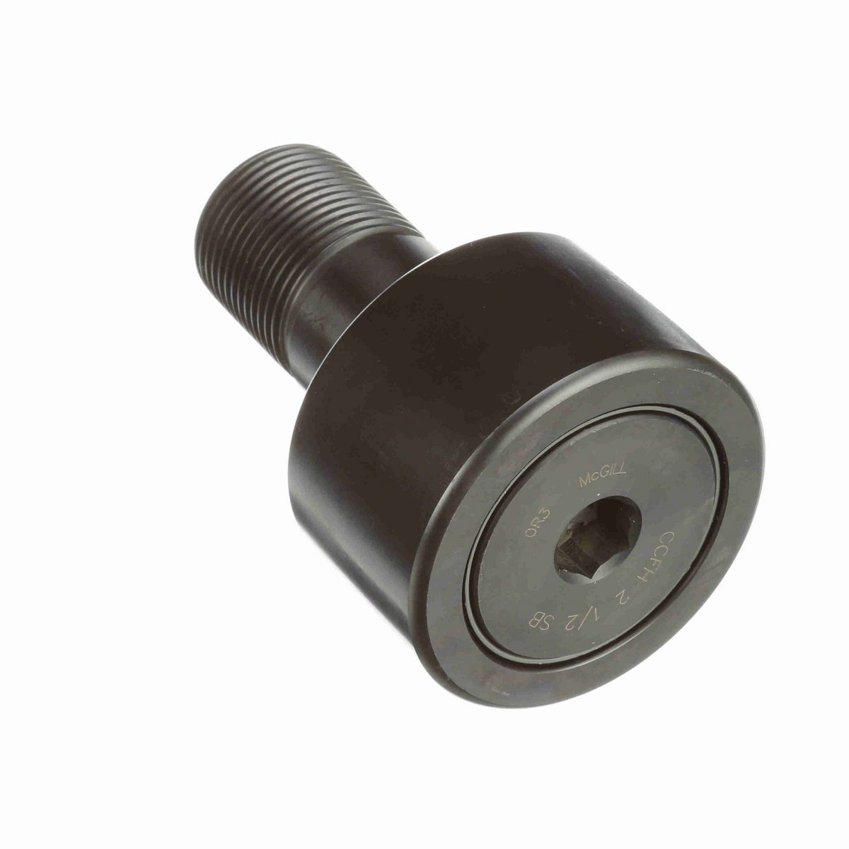 Опорный ролик с цапфой McGill Heavy Stud CAMROL CCFH 2 1/2 SB, бочкообразный, с уплотнением, с шестигранным отверстием, дюймовый