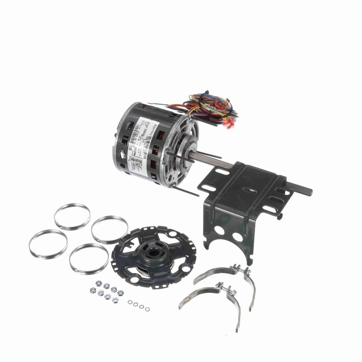 Genteq Fan and Blower Motor, 1/30 HP, 1 Ph, 60 Hz, 115 V, 1075 RPM, 3 Speed, 42 Frame, OAO - 2840