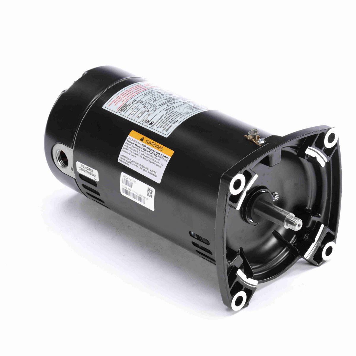Pool Pump Motor, 1/2 HP, 1 Ph, 60 Hz, 230/115 V, 3600 RPM, 48Y Frame, ODP - SQ1052