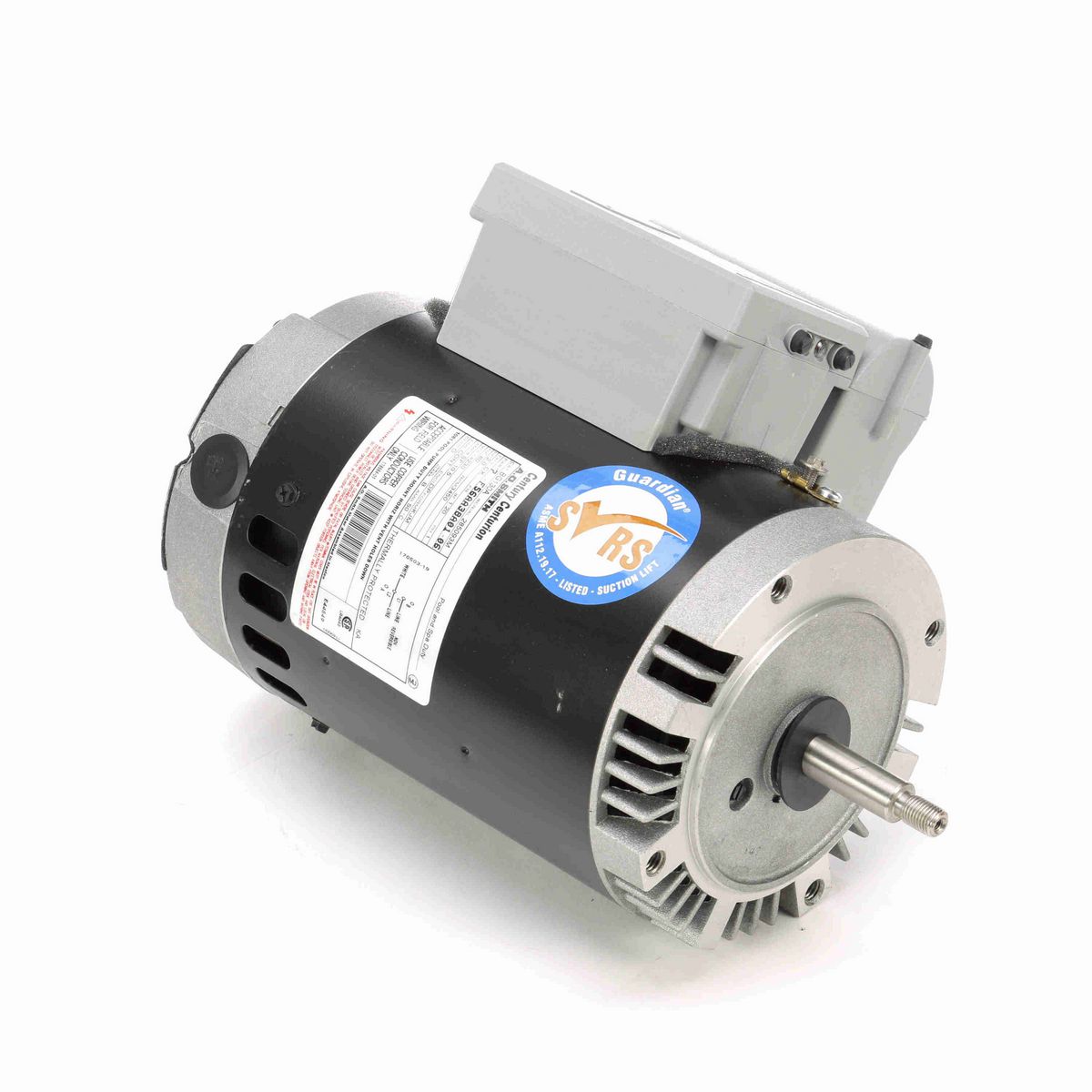 Guardian ® Motors Pool Pump Motor, 2.0 HP, 1 Ph, 60 Hz, 230 V, 3600 RPM, X56J Frame, DP - BG130A