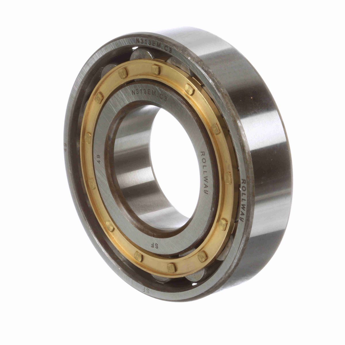 Radial Cylindrical Roller Bearing – Caged Roller - Straight Bore - Unsealed - N 313 EM C3