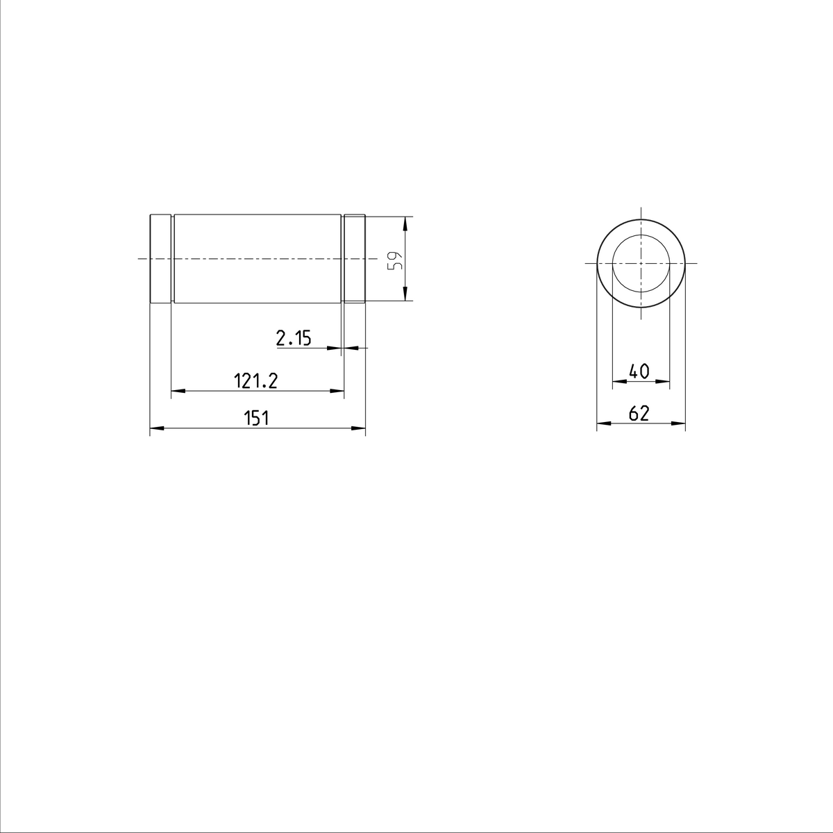 Стандартная линейная втулка Bosch Rexroth KBMT-40-DD [R065054000]
