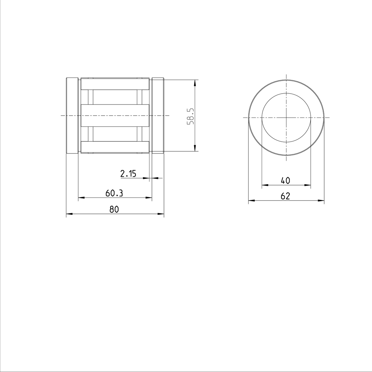 Суперлинейная втулка Bosch Rexroth KBB-40 [R067204000]