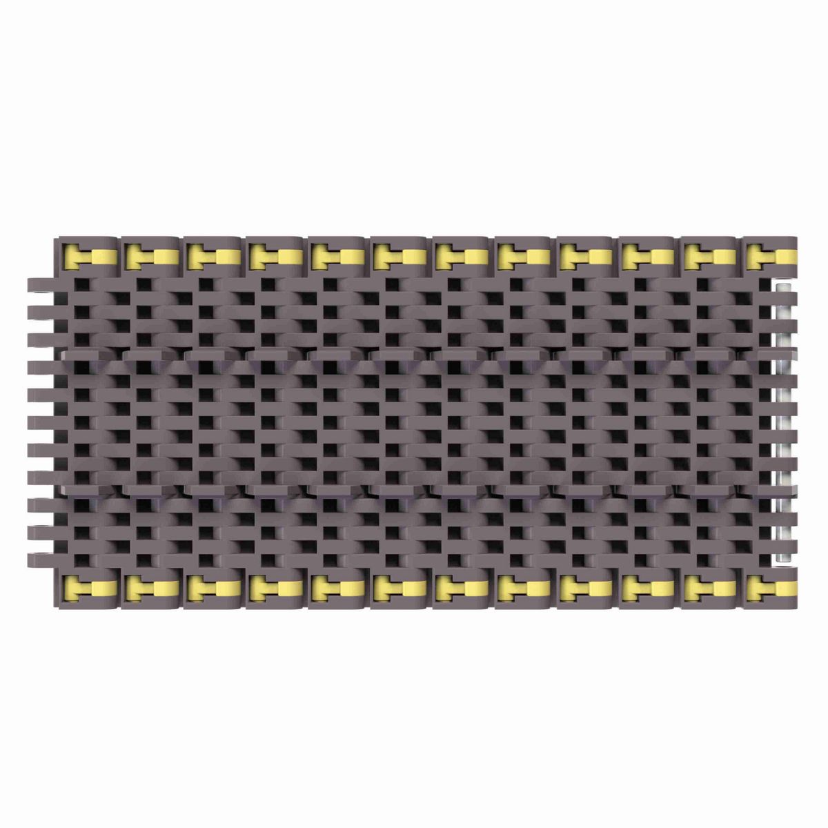 8505 Straight Running Solid Top, Material: Brown High Performance, Width: 4.5in, Pitch: 0.75in - 81418141