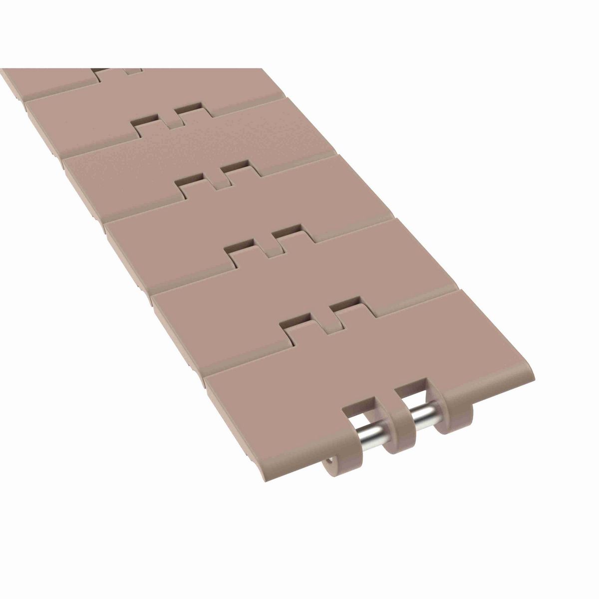 831 Straight Running Solid Top, Material: Tan Low Friction, Width: 3.25in, Pitch: 1.5in - LF831K3-1/4