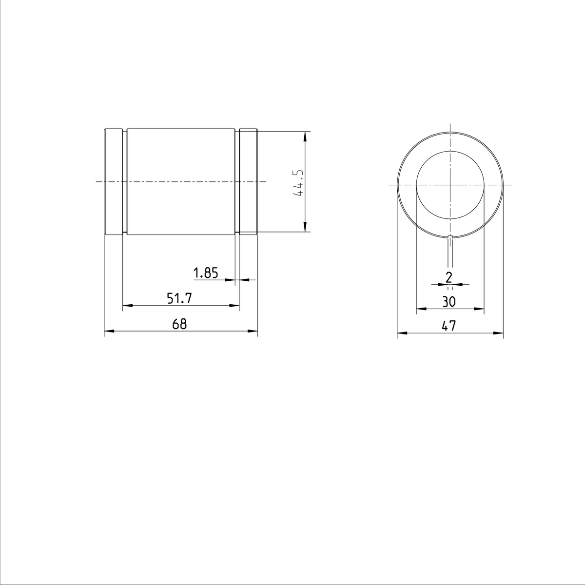 Стандартная линейная втулка Bosch Rexroth KBM-E-30 [R061003000]