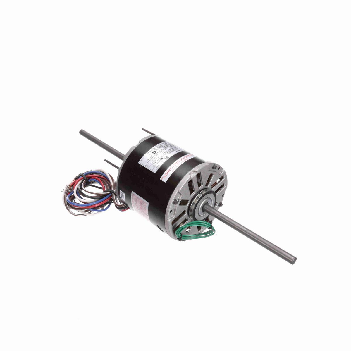 Fan Coil & Air Conditioner Motor, 1/2 HP, 1 Ph, 60 Hz, 115 V, 1625 RPM, 3 Speed, 48 Frame, SEMI ENCLOSED - RAL1054