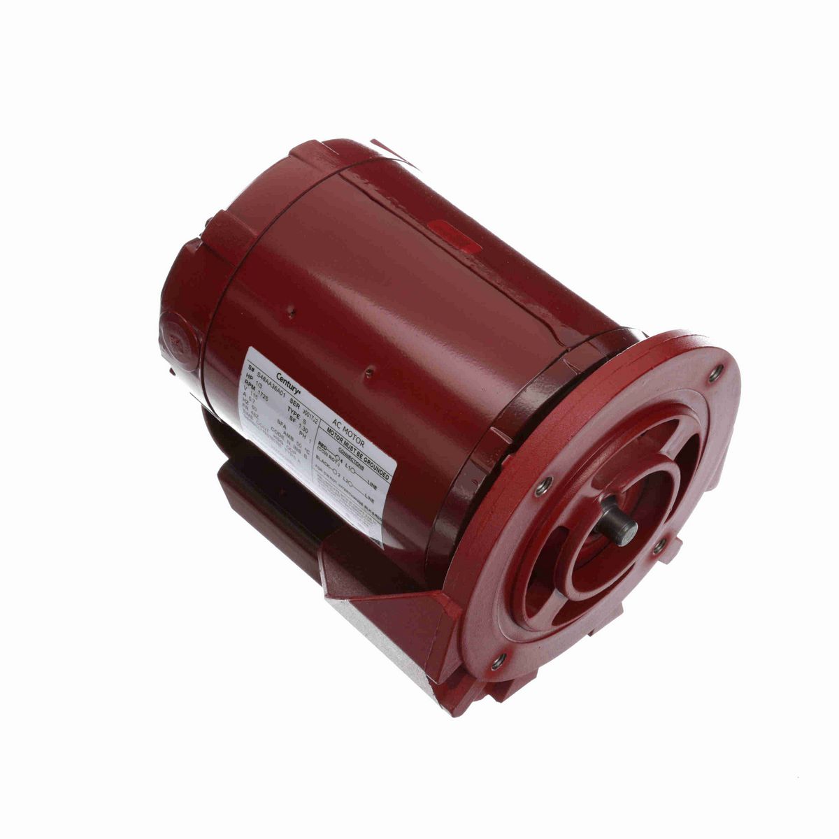 Circulator Pump Motor, 1/3 HP, 1 Ph, 60 Hz, 115 V, 1800 RPM, 48Z Frame, ODP - HW2034BL