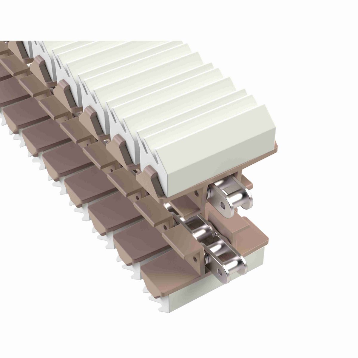 1873TAB SideGrip™ Side-flexing, Material: Tan Low Friction, Width: 3.75in, Pitch: 1.5in - 81426503