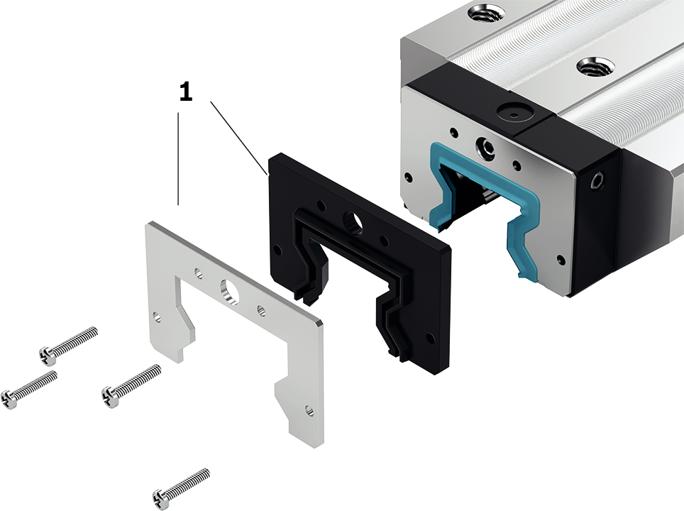 Уплотнение FKM для роликовых рельсовых систем Bosch Rexroth WIPER 35 (FKM) BG [R181032030]