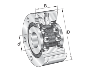 Упорно-радиальный шарикоподшипник INA ZKLF40115-2RS-XL (ZKLF 40115.2RS, ZKLF40115-2RS)