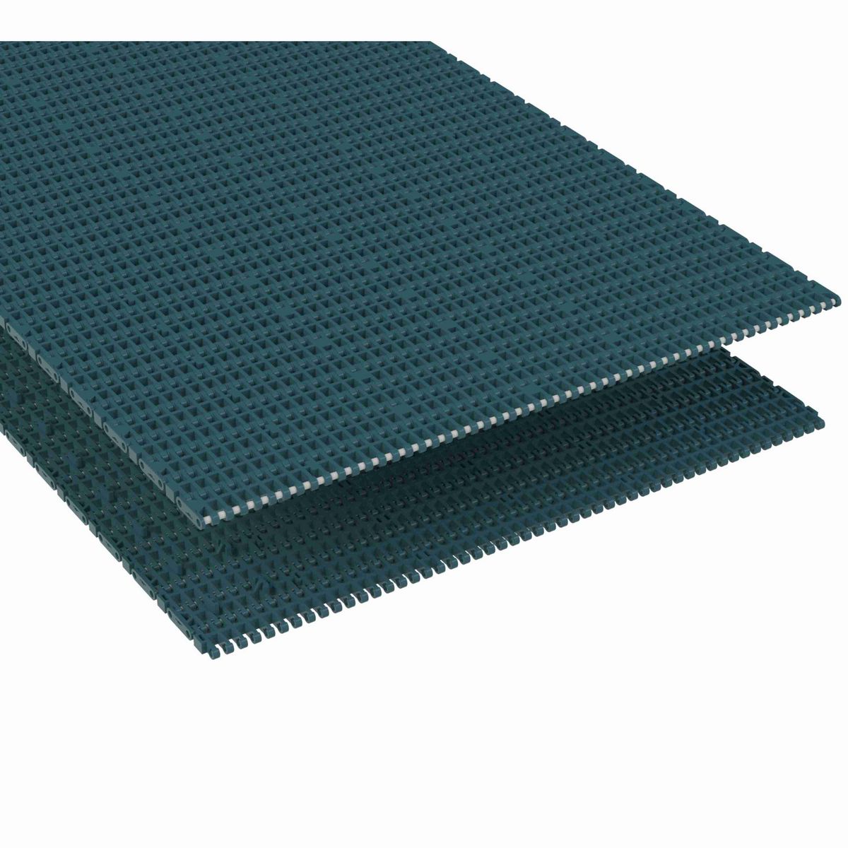 1000FG Straight Running Flush Grid, Material: Green Low Friction Acetal, Width: 765mm, Pitch: 1in - 874.43.18