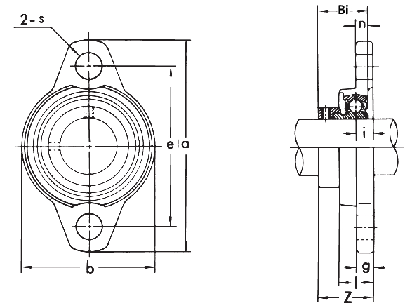 Подшипниковый узел ASAHI type UFL 000, UFL 006 [502083]