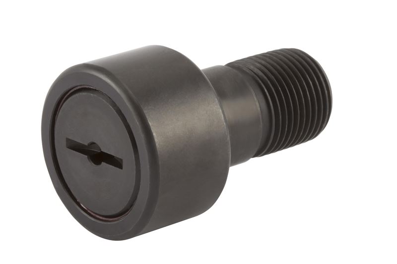 RBC Cam Follower, Heavy Duty Stud Type, Screwdriver Slot, Sealed, Crowned Outer Ring CH44L