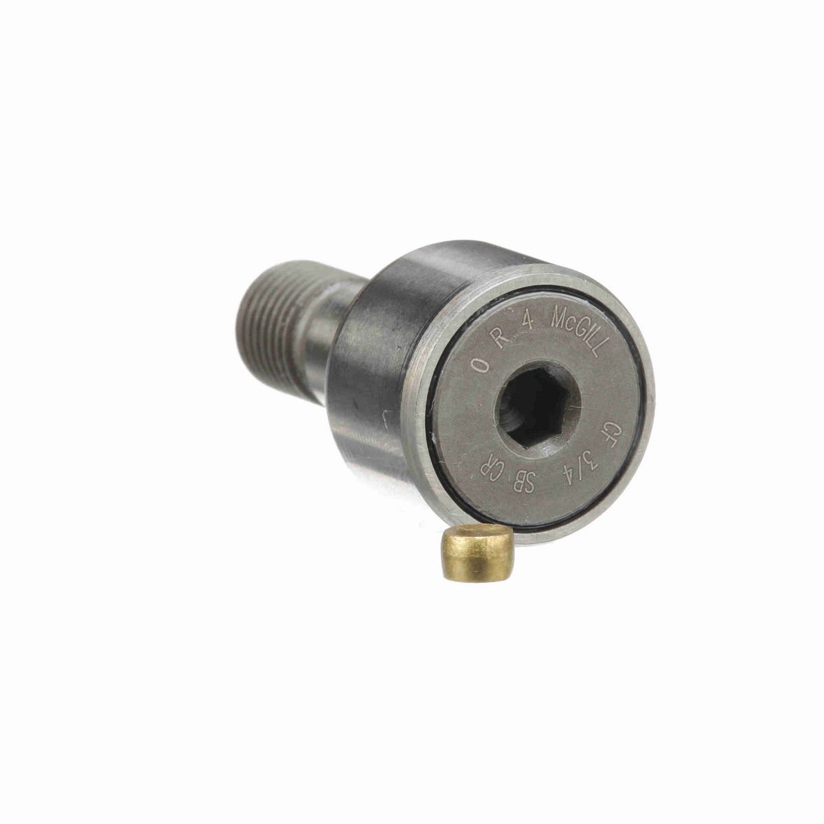 Опорный ролик с цапфой McGill CAMROL CF 3/4 SB CR, цилиндрический, из высокоуглеродистой нержавеющей стали, с уплотнением, с шестигранным отверстием