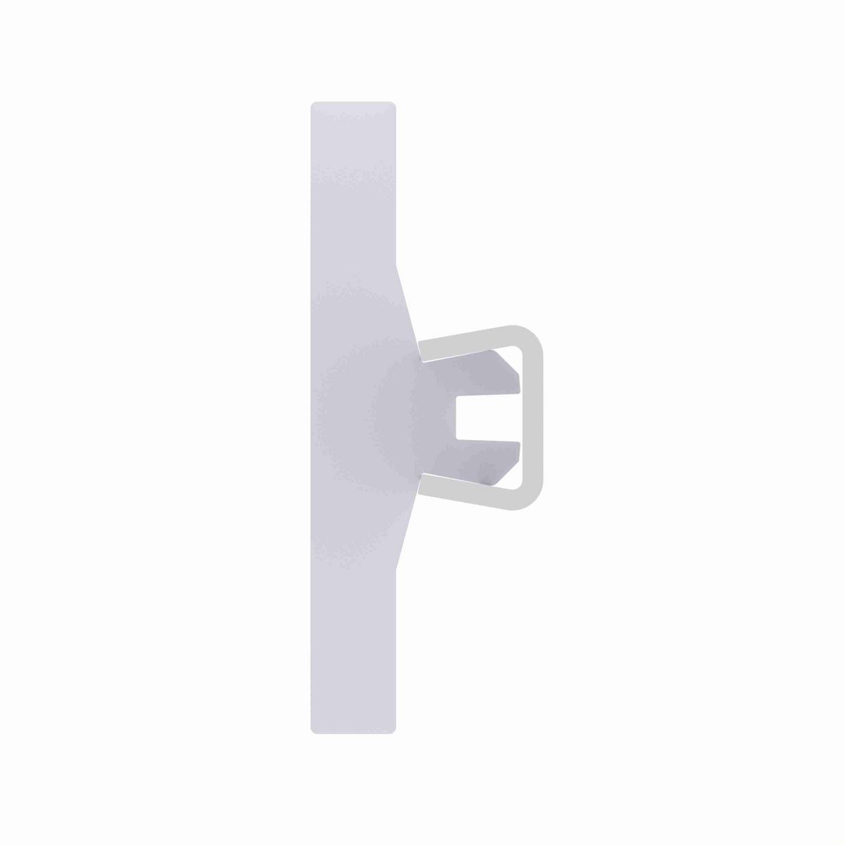 System Plast Tee Guide Rail: 2.25"W X 0.83"H X 240"L White UHMW-PE - VG-SST-2.25-20