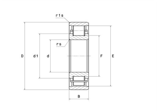 Однорядный цилиндрический роликоподшипник NTN N222