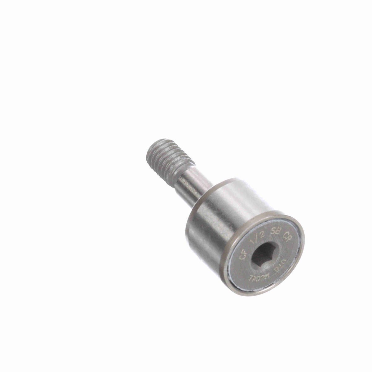 Опорный ролик с цапфой McGill CAMROL CF 1/2 SB CR, цилиндрический, из высокоуглеродистой нержавеющей стали, с уплотнением, с шестигранным отверстием