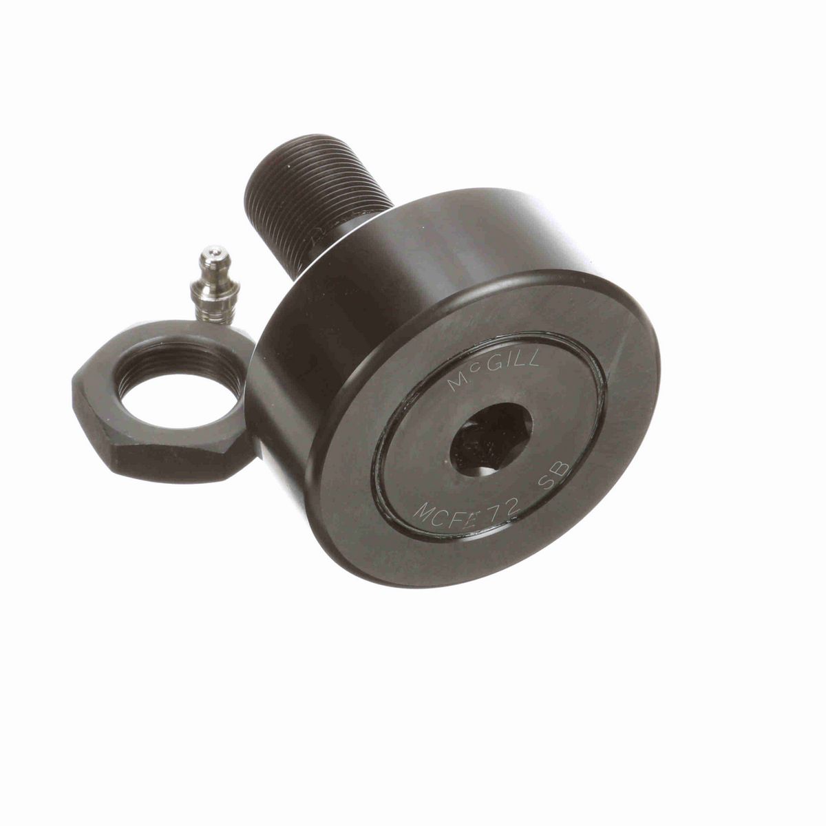 Опорный ролик с цапфой McGill CAMROL MCFE 72 SB, бочкообразный, с уплотнением, с шестигранным отверстием, метрический