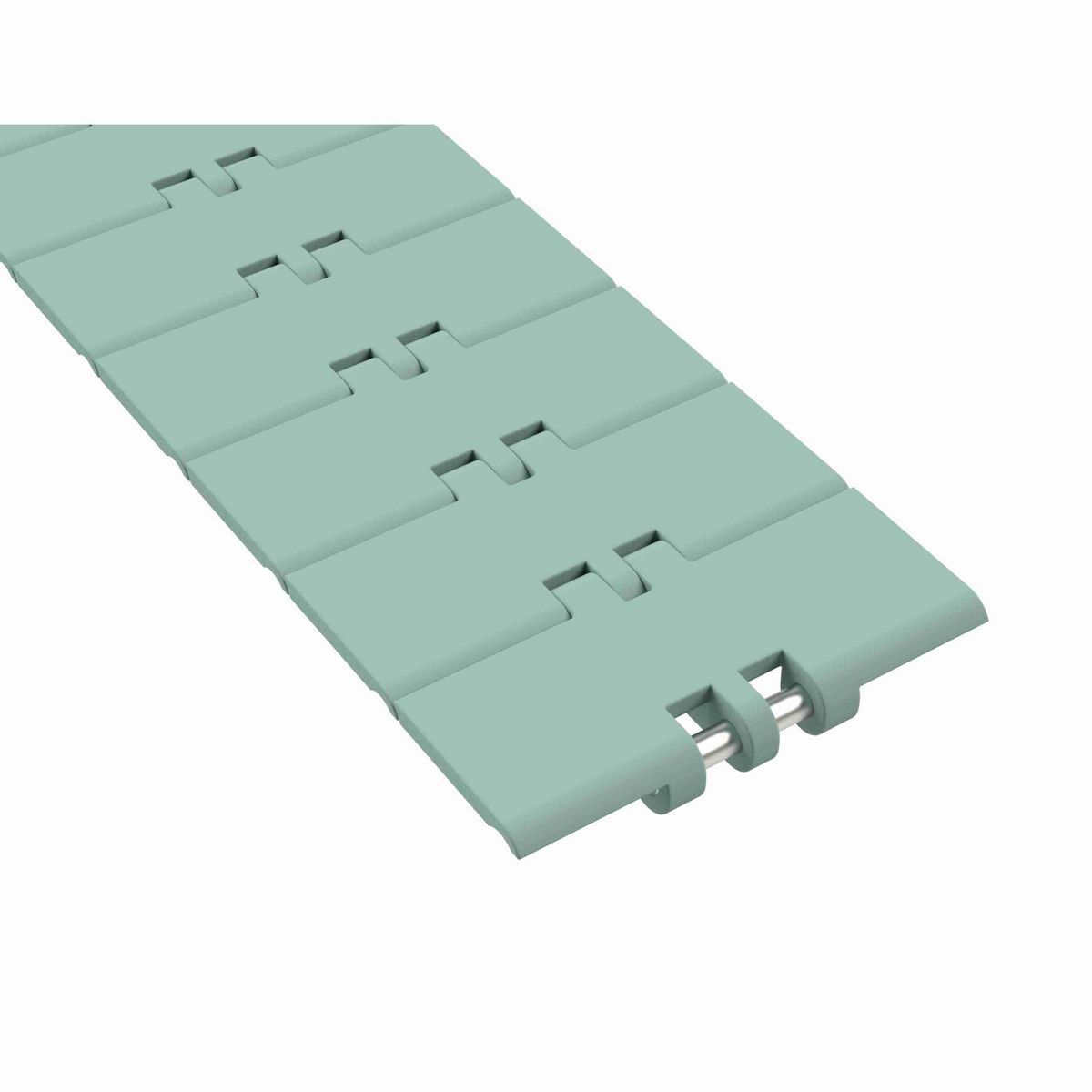 820 Straight Running Solid Top, Material: Heat Stabilized (Green), Width: 4.5in, Pitch: 1.5in - 81426852