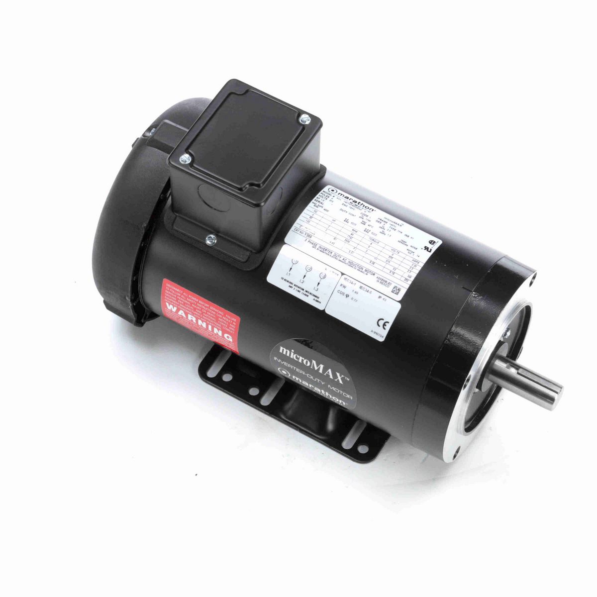 Speed Ratio Motor, 2 HP, 3 Ph, 60 Hz, 575 V, 1800 RPM, 145TC Frame, TEFC - Y369