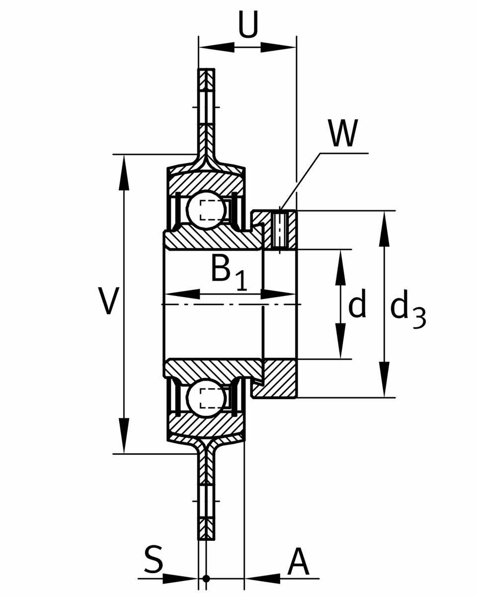 Фланцевый корпус INA RAT20-XL (RAT20)
