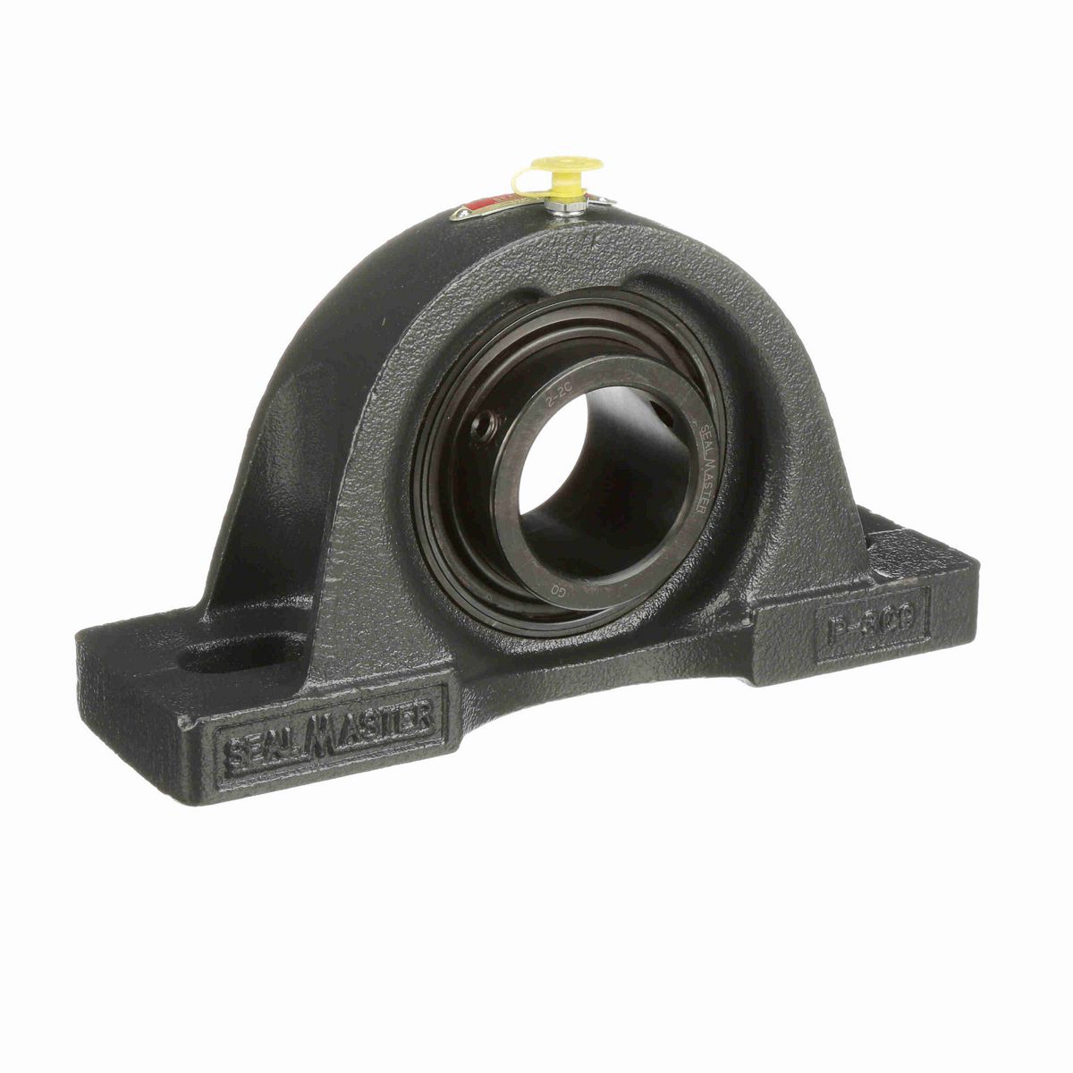 Sealmaster Mounted Cast Iron Two Bolt Pillow Block Ball Bearing - 52100 Bearing Steel, Black Oxided - Setscrew Lock - MP-32C