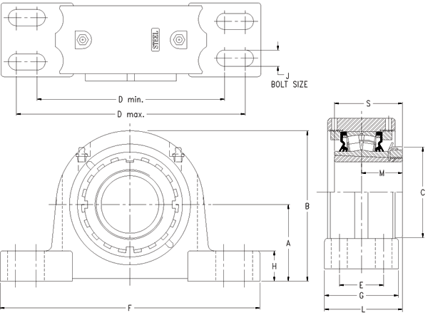 Подшипник Timken TAPH17K075S