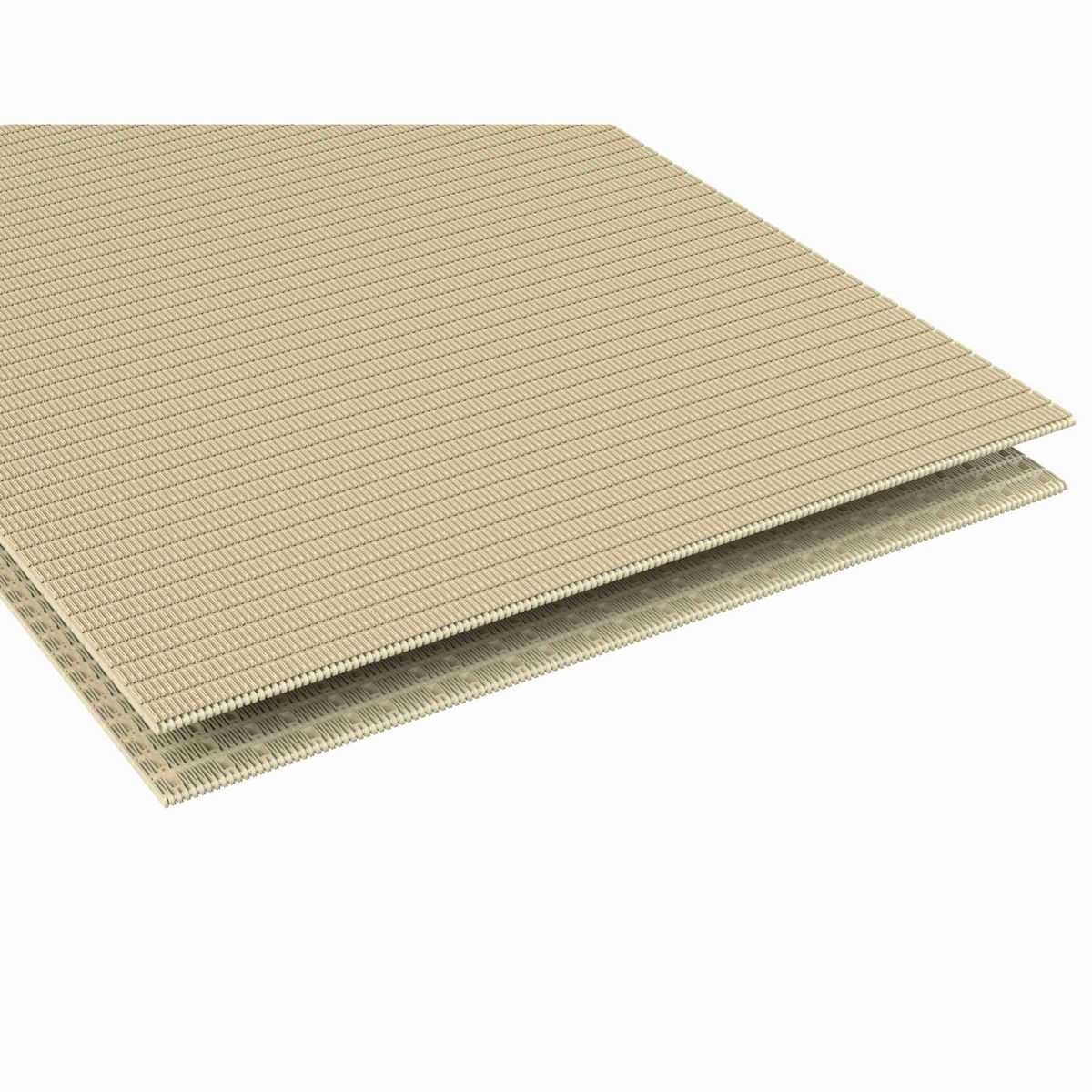 5997 Straight Running Raised Rib, Material: Beige High Temperature, Width: 72in, Pitch: 2.25in - HT5997-72
