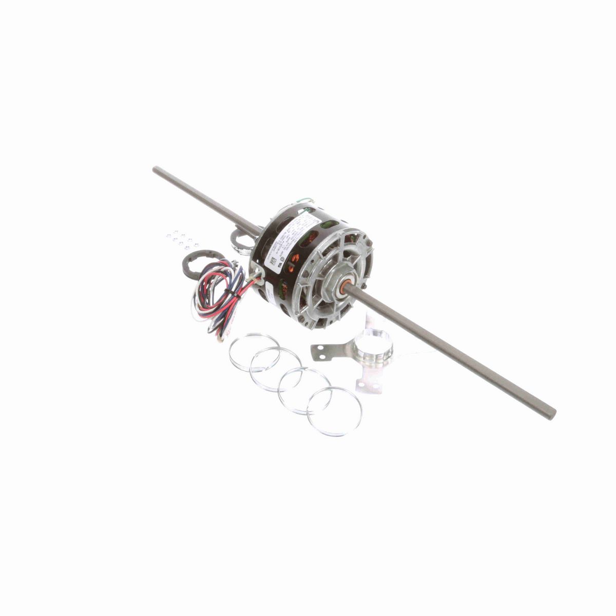 Fan Coil & Air Conditioner Motor, 1/15 HP, 1 Ph, 60/50 Hz, 208-230 V, 1050 RPM, 3 Speed, 42 Frame, OPEN - 9670
