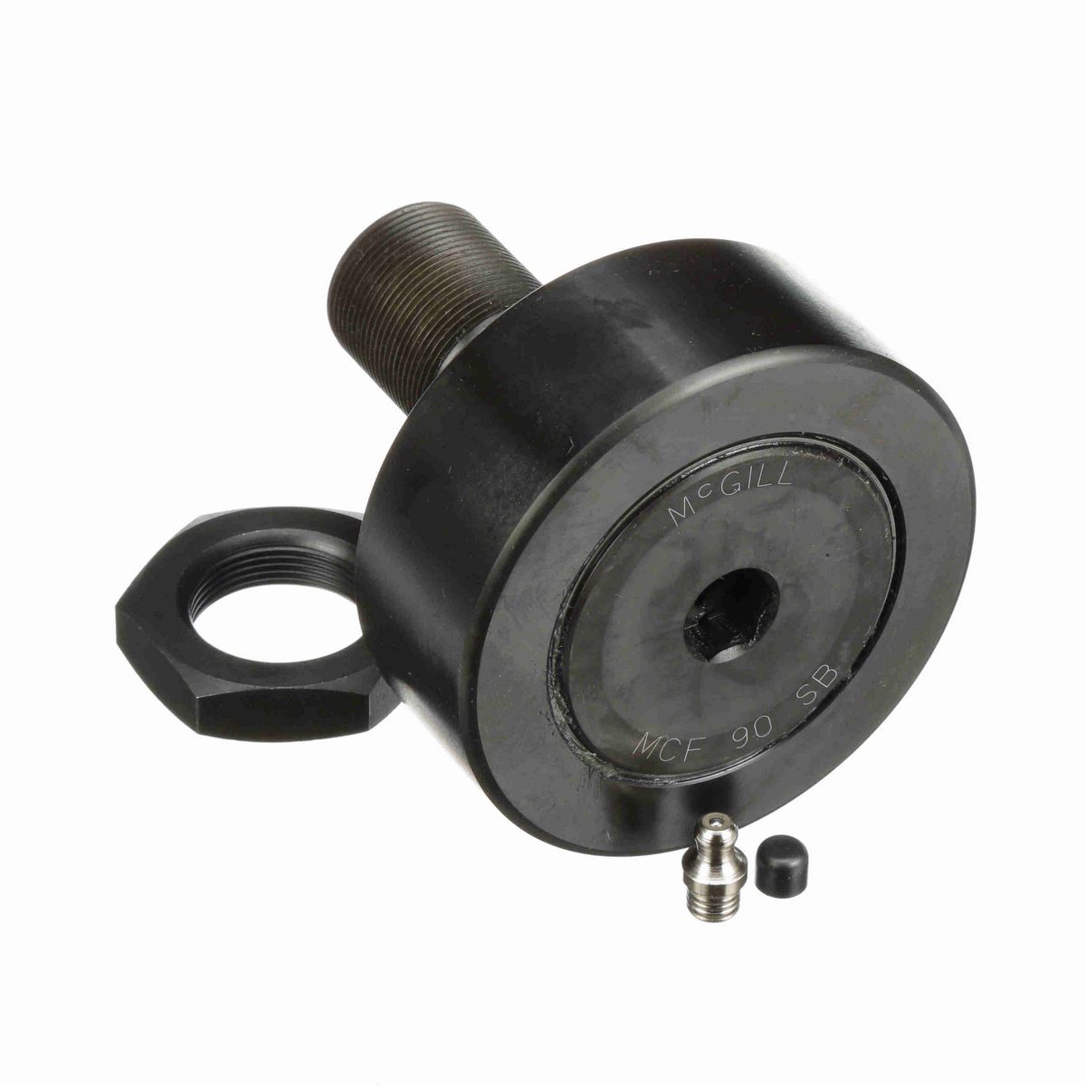 Опорный ролик с цапфой McGill CAMROL MCF 90 SB, бочкообразный, с уплотнением, с шестигранным отверстием, метрический