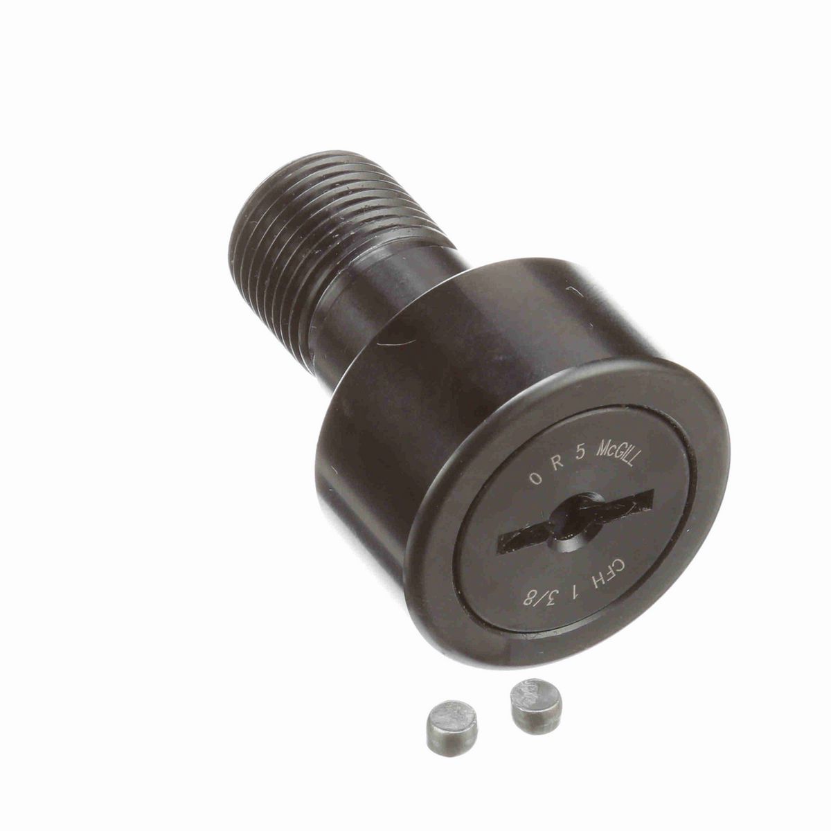 Опорный ролик с цапфой McGill Heavy Stud CAMROL CFH 1 3/8, цилиндрический, со шлицем под отвёртку, дюймовый