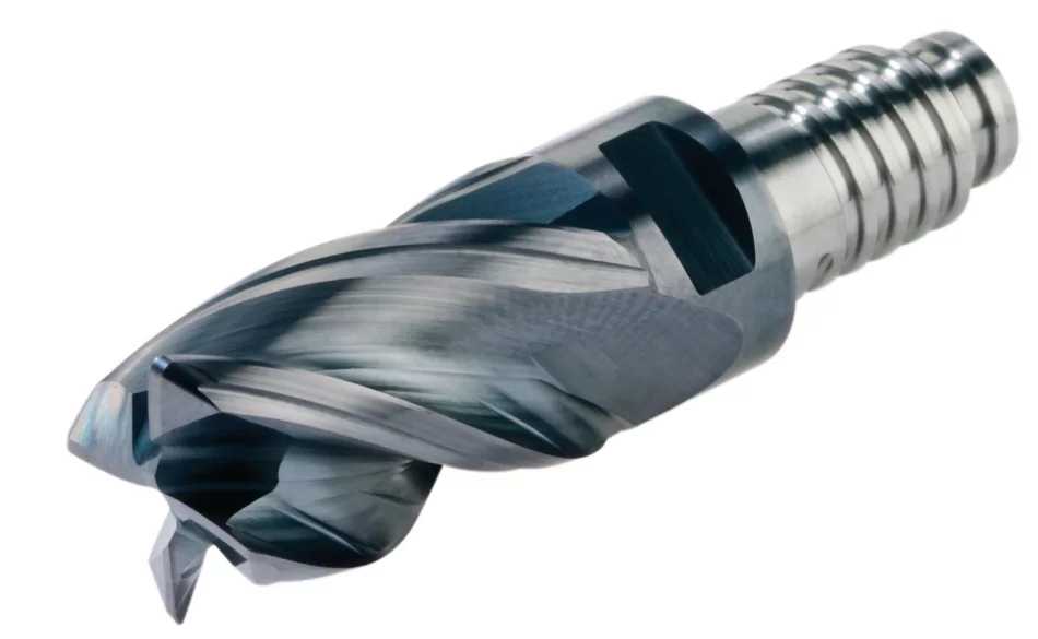 HARVI I TE Four Flute Modular End Mill for Roughing and Finishing Covering the Broadest Range of Applications and Materials Kennametal DUO-LOCK - HARVI I TE - Chamfered - 4 Flutes - Inch [7136410]
