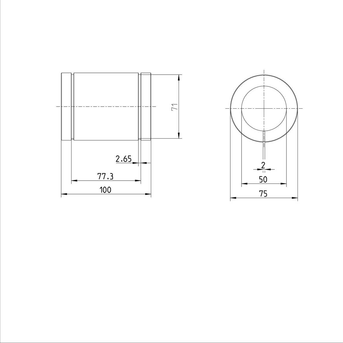 Стандартная линейная втулка Bosch Rexroth KBM-E-50 [R061005000]