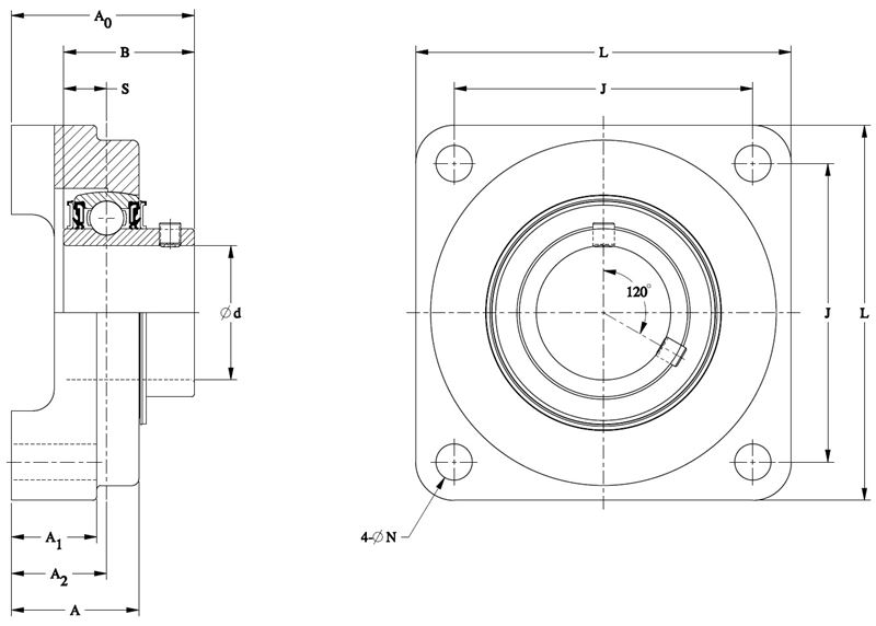 Подшипник Timken SUCBFQK206-20-IP69K/F