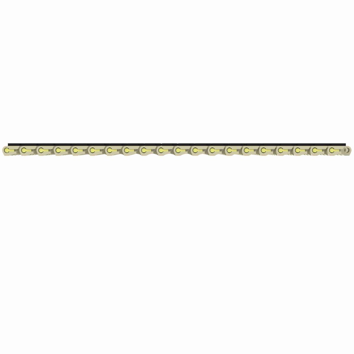 1505 RubberTop® Straight Running RubberTop®, Material: Beige High Temperature, Width: 9in, Pitch: 15mm - HTF1505-9