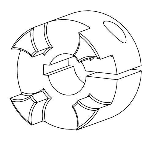 Curved Jaw Clamping Hub w/ Single Slot w/ Keyway (CWK) Timken 68514476523