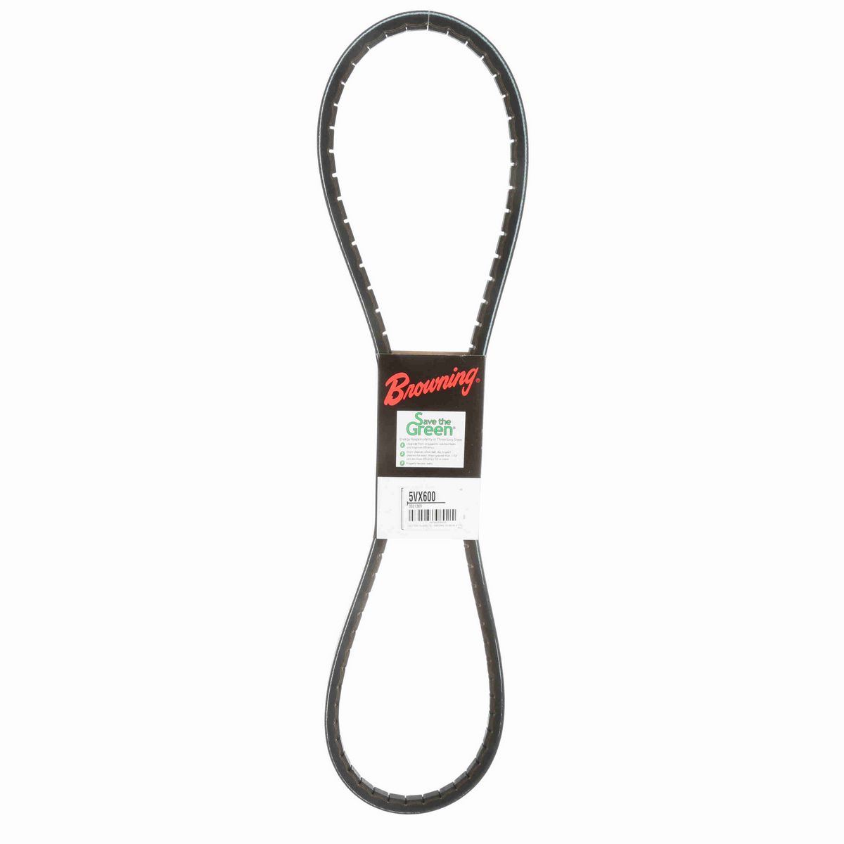 Browning EPDM Notched Belt 98% Efficient - 5VX600