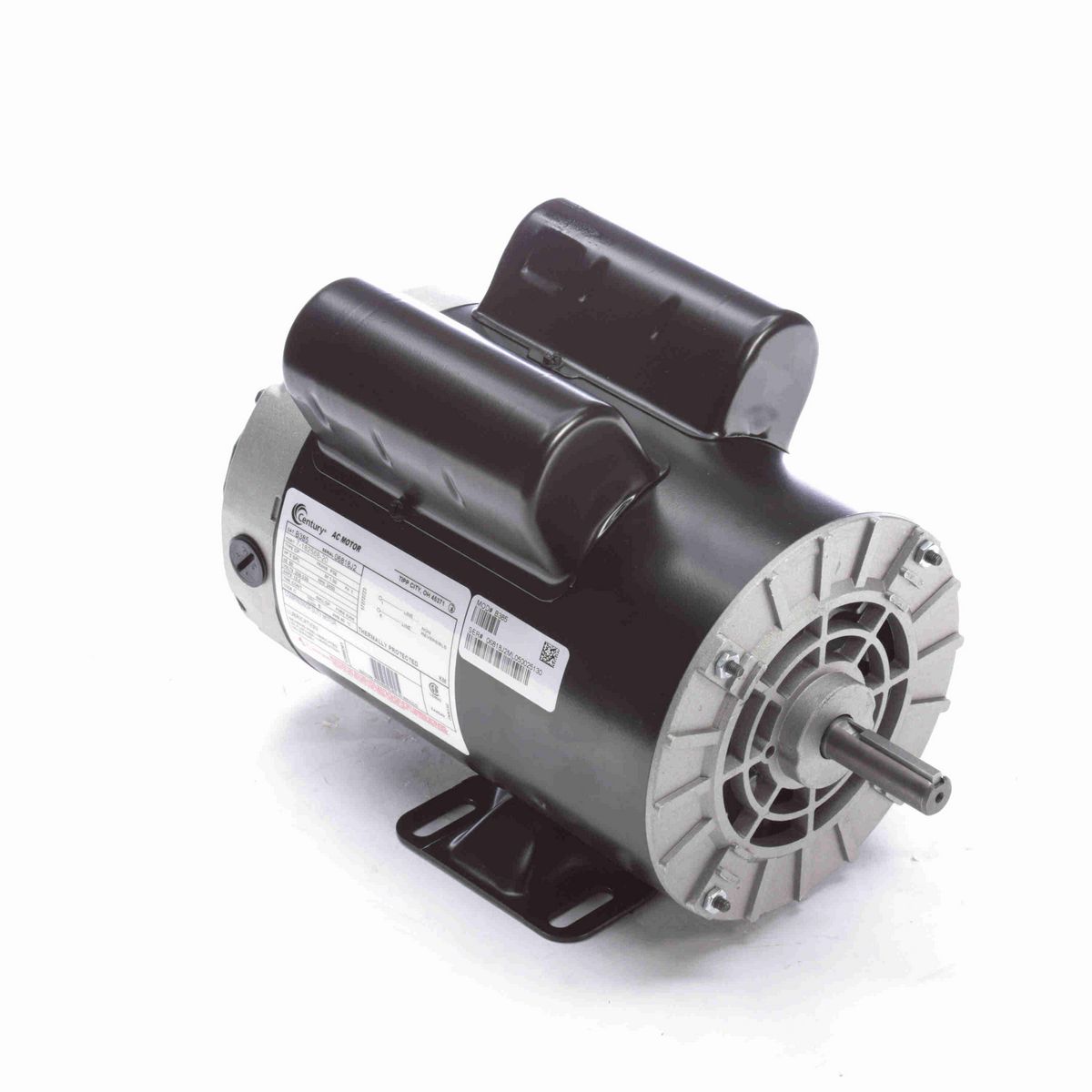 Air Compressor Motor, 5 SPL HP, 1 Ph, 60 Hz, 208-230 V, 3600 RPM, P56 Frame, DP - B385