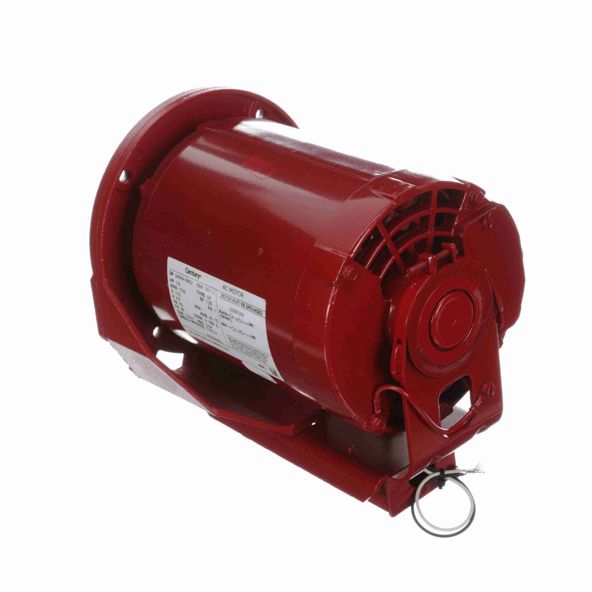 Circulator Pump Motor, 1/4 HP, 1 Ph, 60 Hz, 115 V, 1800 RPM, 48 Frame, ODP - HW2024BL