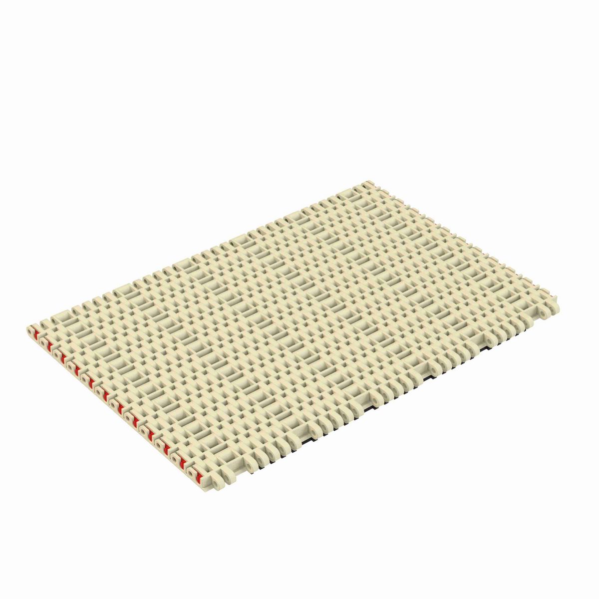 7705 RubberTop® Straight Running RubberTop®, Material: Beige High Temperature, Width: 12in, Pitch: 1in - HTF7705-12
