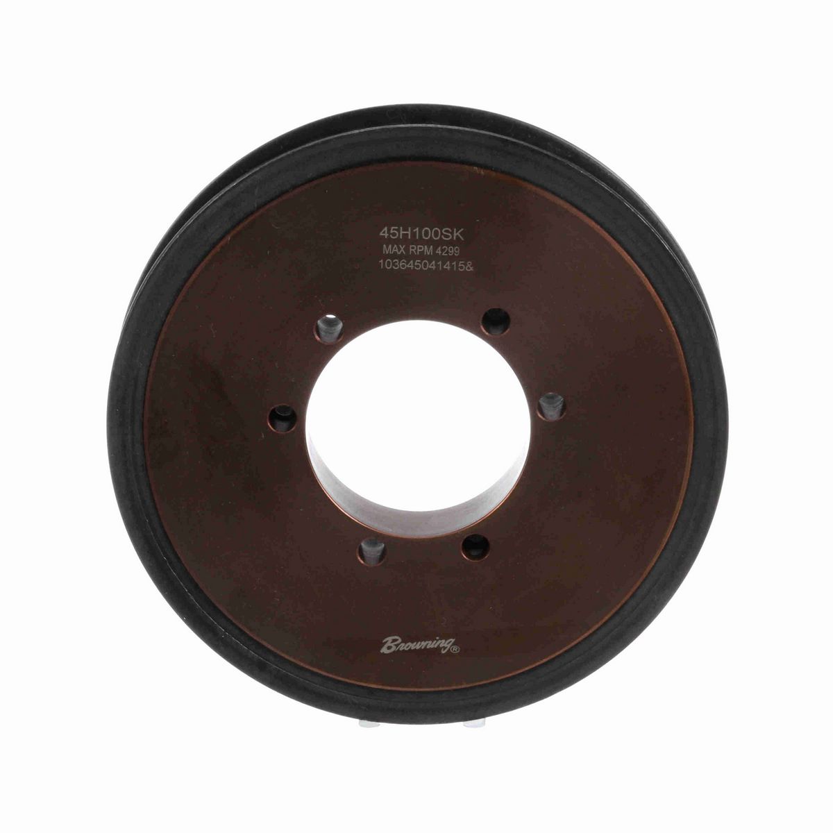 Browning Steel Bushed Bore Gearbelt Pulley - 45H100SK